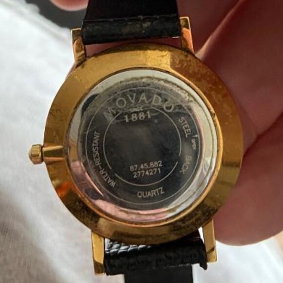 Movado Museum Watch with original lizard band - Picture 5 of 5